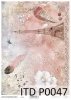 papier decoupage z koronką, piórka, Wieża Eiffla*Decoupage paper with lace, feathers, Eiffel Tower